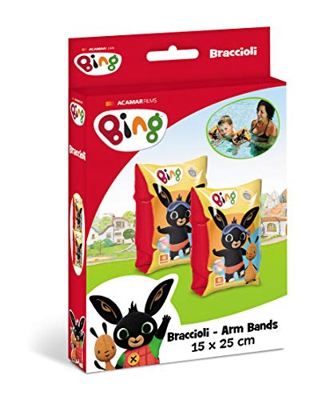 Mondo Mondo-16841 Toys-Bing Arm Bands-Braccioli di Sicurezza Materiale PVC-Adatti a Bambini da 2 a 6 Anni con Peso 6-20 kg-16841, Colore Come in Foto,