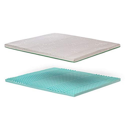 Bedshire Topper Matrimoniale 160x190 Materasso Correttore in Memory Foam Alto 6 cm con Rivestimento Sfoderabile Futon Ortopedico Made in Italy 100%