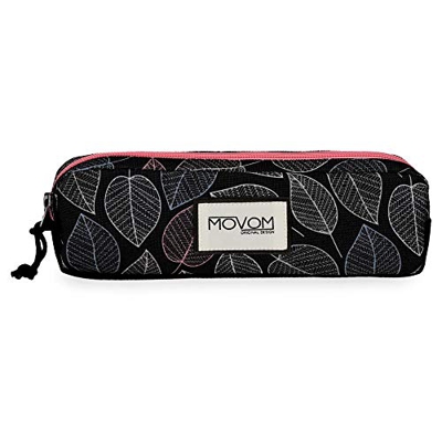 Movom Leaves Astucci, 22 cm, 0,46 litri, Nero