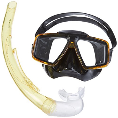 Mares, Starfish '12 Diving Kit, Set di Machera e Snorkel per adulti, colore trasparente/giallo/nero