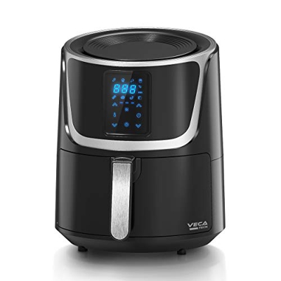 OZEANOS Friggitrice ad Aria Calda, 5,5L Friggitrice Senza Olio, Air Fryer con 8 Programmi, Funzione Keep Warm, LED Touch Screen, Tempo Temperatura Reg