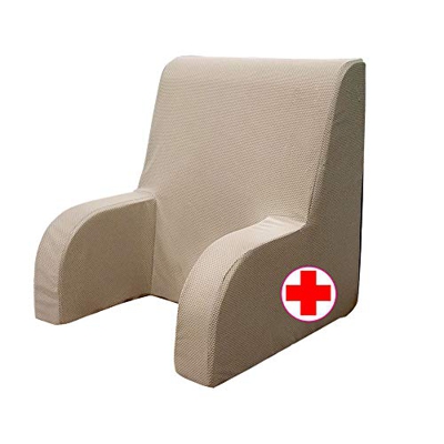 GEEMMA s.r.l. Poltrona comodone Plus, Schienale Ortopedico o Poltrona Sanitaria con Tessuto sfoderabile e Lavabile. Poltrona da Letto per Anziani o Al