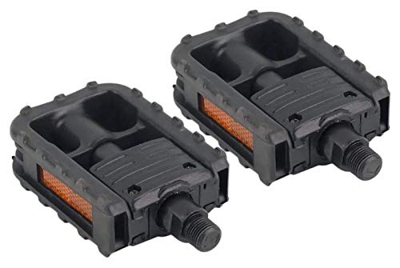 YDL 1 Paio Universal Plastic Mountain Mountain Bike Pedali Pieghevoli Bicicletta Antiscivolo Nero per Tutti I Tipi di Pedali della Bici della Bici (Co