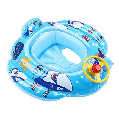 MINASAN - Salvagente gonfiabile per bambini, da 6 a 36 mesi Squalo piccolo. Taglia unica