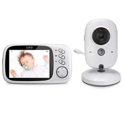 GHB Baby Monitor, Videocamera Schermo 3,2'' VOX Visione Notturna Monitoraggio Temperatura 8 Ninnenanne Citofono Bidirezionale, Attivazione Vocale, 750 características