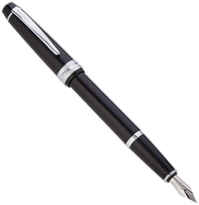 Cross Bailey - Penna stilografica in resina nera, punta media