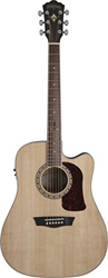 Washburn HD10SCE Heritage 10 Series Chitarra acustica Cutaway, naturale en oferta