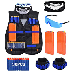 HEE Gilet tattico per Bambini, Kit Giacca Gilet Blasters per Pistola Nerf Serie N-Strike precio