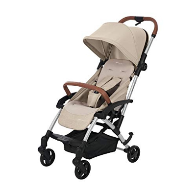 Bébé Confort Laika 2 Passeggino pieghevole e compatto, reclinabile multiposizione e cestello molto capiente, colore Nomad Sand