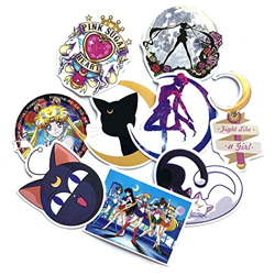 9Pcs / set Classici Anime Sailor Moon Sticker per auto Laptop Skateboard biciclette adesivi in ​​PVC impermeabile precio