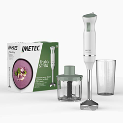 Imetec Frulla&Trita Frullatore a Immersione, Lame in Acciaio Inox, Piede Extra Large, Gambo Estraibile, Bicchiere graduato da 1 Litro, 800 Watt, 15.00 en oferta