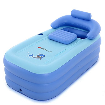 Intime Pieghevole Gonfiabile Spessi Caldi Adulti Vasca Da Bagno, Bambini Gonfiabili Pool, Blu