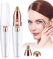 Rasoio elettrico da donna, epilatore viso, sopracciglia, sopracciglia, peli facciali, per tagliare le labbra, per viso, sopracciglia, 2 in 1, ricarica en oferta