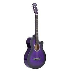 Andoer®, chitarra acustica folk a 6 corde, ideale come regalo per studenti e principianti (96,5 cm) 38inch Purple precio