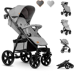 Lionelo Annet Passeggino Leggero Pieghevole Regorabile, Posizione Sdraiata Con Ruote Eva Cappottina Xxl, Zanzariera Coprigambe Portabibite, Fino 22 Kg precio