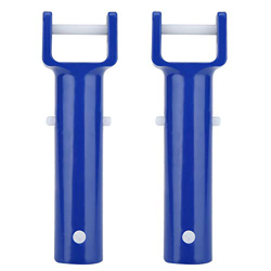 Mumusuki Piscina V Shape Clip Brush Head Handle Accessori per la Piscina di Ricambio Strumenti di Pulizia Blue 2Pcs características