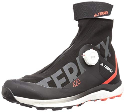 adidas Bota Terrex Agravic Tech PRO, Stivali da Escursionismo Alti Uomo, Core Black/Ftwr White/Solar RE, 41 1/3 EU