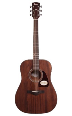 Ibanez AW54OPN Artwood Dreadnought - Chitarra acustica a pori aperti, colore naturale