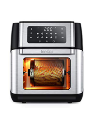 Innsky Friggitrice ad aria 10L, Forno ad aria calda 10 in 1 con Touch Screen a LED digitale, Friggere Senza Olio da 1500W, Griglia, 6 accessori e rice características