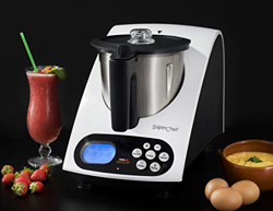 Robot da cucina Superchef VA1500 Cook & MIx, 1100w + 500w, caraffa da 2 litri di capacità reale, 10 velocità, da 40º a 110 características