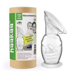 Haakaa Tiralatte Manuale - Silenzioso - Con base di aspirazione - Facile da Pulire - Raccolta del Latte Materno - Silicone Alimentare - Capacità: 150  características