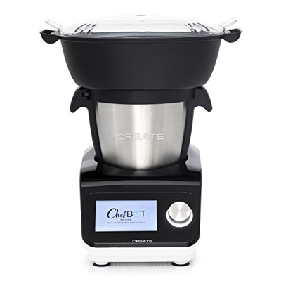 IKOHS Robot da Cucina Multifunzione CHEFBOT TOUCH. 23 Funzioni, 12 Velocità con Turbo, Wifi, 120 ° C, Programmabile, BPA Free Ricette Preinstallate (T