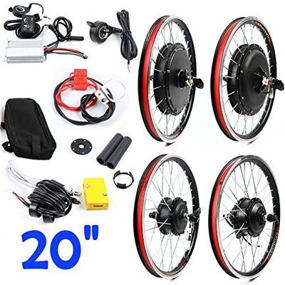 Sujrtuj - Kit di conversione per bicicletta elettrica da 20", 48 V, 1000 W
