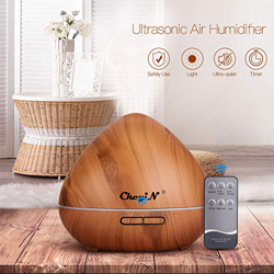 CkeyiN Diffusore di Olio Essenziale Umidificatore Ultrasuoni 550ml Diffusore Di aromi Aromaterapia Humidifier 4 file Timing 7 Colorati Luce notturna P características