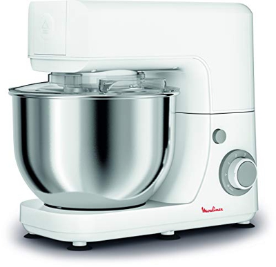 Moulinex QA1501 Masterchef Essential Kitchen Machine, Impastatrice, Capacità di 4.8 L, Movimento Planetario per Risultati Omogenei, 6 Velocità, 800 W