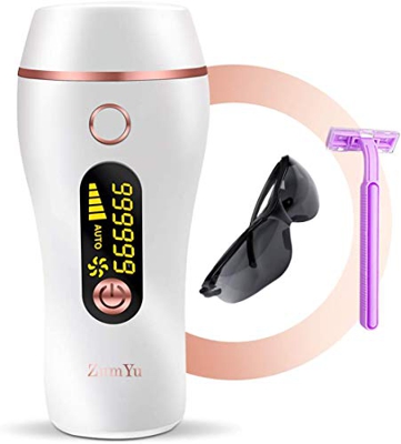 Epilatore Luce Pulsata, Ultima Versione Luce Pulsata Professionale Permanente Dispositivo con 990.000 Impulsi Luminosi e 5 Livelli di Energia, 2 Modal