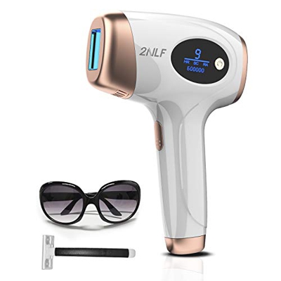 2NLF Epilatore a Luce Pulsata,2 Modelli IPL Epilatore Luce Pulsata con 1000,000 Flash Depilazione Permanente Indolore Sicura Peli Corpo Viso Zona Biki