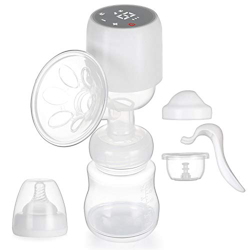 Fascol Tiralatte Elettrico o Manuale 2 in 1, Tiralatte Portatile Ricaricabile con LED Touch Display e Modalità di Massaggio, Senza BPA, Bianco en oferta