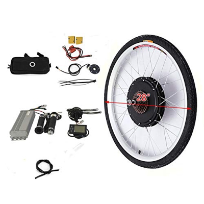 OUKANING - Kit di conversione per bicicletta elettrica da 28", 250 W, 36 V, LCD