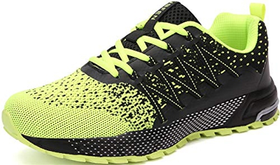 SOLLOMENSI Scarpe da Ginnastica Uomo Donna Scarpe per Correre Running Corsa Sportive Sneakers Trail Trekking Fitness Casual 43 EU H Verde