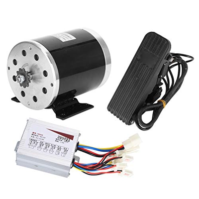 FEBT Kit Motore CC con spazzole elettriche, Motore ad Alta velocità 12V 500W con Controller per Scooter E-Bike per Kit di conversione Parte Fai da Te 