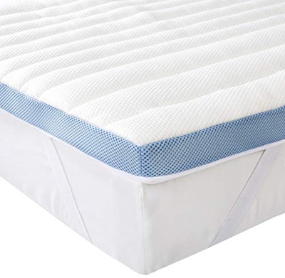 AmazonBasics 7-Zone-Air-Memory-Foam-Mattress-Topper - 160 x 200 cm