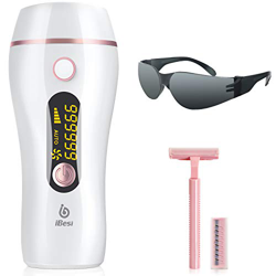 iBesi Epilatore Luce Pulsata IPL, Dispositivo di Epilazione per Donna e Uomo con 999,999 Flash, Professionale Indolore Depilatore Uso Domestico (bianc características