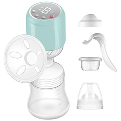 Tiralatte Elettrico e Manuale 2 in 1 Massaggio Professionale Portatile incluso Set Ciuccio e Cavo USB Ricaricabile, Funzione Suck a 9 Livello Automati características