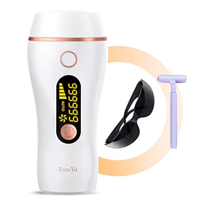 Epilatore Luce Pulsata, Luce Pulsata Professionale Permanente Dispositivo con 990.000 Impulsi Luminosi e 5 Livelli di Energia, 2 Modalità per Donna e 