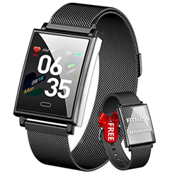 HOFIT Smartwatch Uomo Fitness Tracker, Orologio Fitness Uomo,Orologio Smartwatch Impermeabile IP68,Orologio Pressione Sanguigna Cardiofrequenzimetro,C características