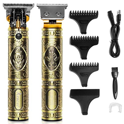 Tagliacapelli Professionale Tagliacapelli Senza Fili Trimmer per Capelli, Trimmer per Barba da Uomo Tagliacapelli Elettrici, Con LED Prompt Light, Ric