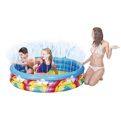 Benross Arcobaleno Design Nuoto Spray Piscina Gonfiabile, Multicolore