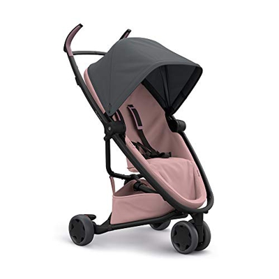 Quinny Zapp Flex, passeggino per bambini reversibile fronte retro, pieghevole, reclinabile, 3 ruote, colore Rosa e Grigio / Graphite on Blush