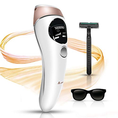 2NLF Epilatore a Luce Pulsata IPL 499.999 Flash Impulsi Luce Indolore Permanente Epilatore Luce Pulsata Viso a Casa Sistema di Depilazione per Ascella