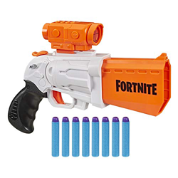 Hasbro Nerf Fortnite - SR (Blaster ad azionamento a martello con 4 dardi, include cannocchiale rimovibile e 8 dardi ufficiali Nerf Elite) precio