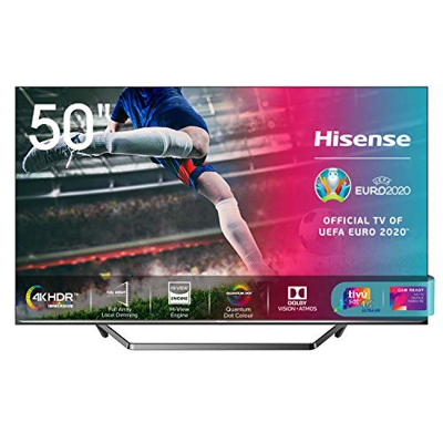 Hisense 50U71QF Smart TV ULED Ultra HD 4K 50", Quantum Dot, Dolby Vision HDR, HDR10+, Dolby Atmos, Full Array Local Dimming, Alexa integrata, Tuner DV