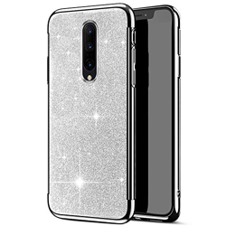 Surakey Cover Compatibile con OnePlus 7 PRO Custodia Glitter Silicone Bling Paillettes Lusso Placcatura Case con Trasparente TPU Bumper Ultra Slim Ant en oferta