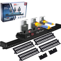 DigHealth Mobile Bersaglio Elettrico per Nerf con Pista, Ripristino Automatico, Digitale Punteggio Target con Effetto Luce Suono per Pistole Nerf Seri características