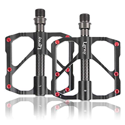 LERWAY Pedali per Bicicletta, MTB Pedali Flat Leggeri Pedali Bici Corsa Antiscivolo Ibridi per Mountain Bike,Bici da Strada per 9/16"con Strumento di  en oferta