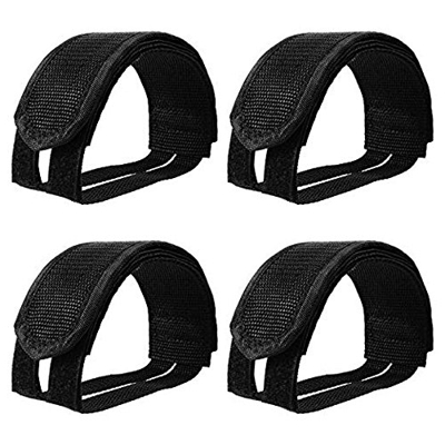 Amasawa Cinghie del Pedale del Piede (4 Pezzi), Bicicletta Anti Scivolo Fasce Autoadesive Doppio Strap Belt Clip Toe Pedal Magic Tape 2 Paio, per Peda